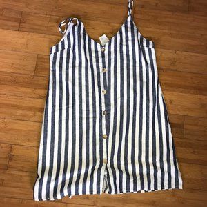 Style Rack/ L/ Stripe ButtonDown Cami Dress